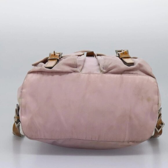PRADA Backpack Nylon Pink Silver Auth MY315 - Picture 7 of 15